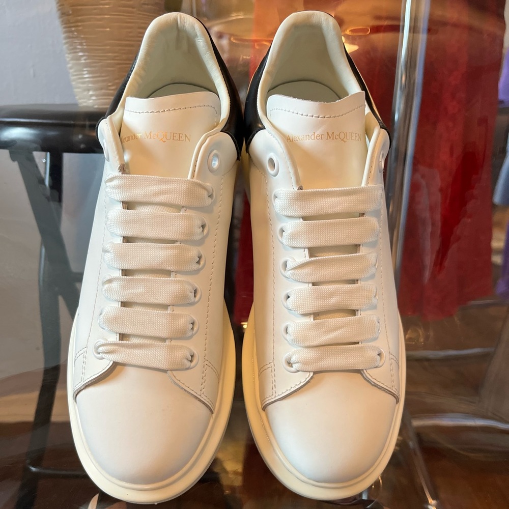 Alexander McQueen white & Black shoes